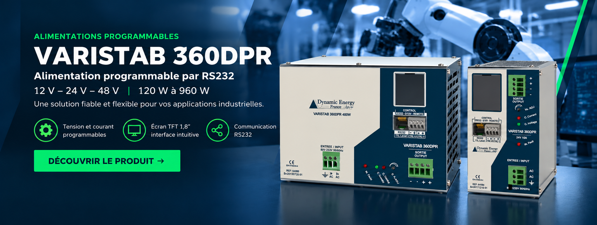 Bannière industrielle VARISTAB 360DPR