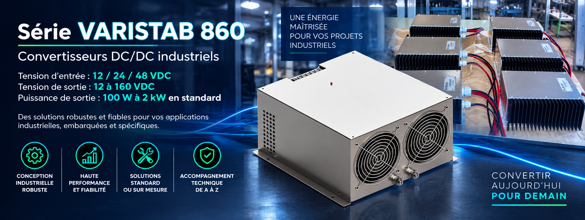 Convertisseurs VARISTAB 860 industriels